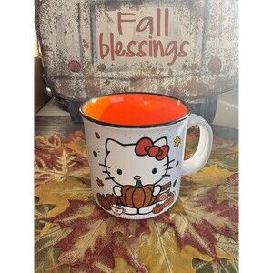 Hello Kitty 20oz Pumpkin Spice Coffee Mug NEW Fall Autumn
